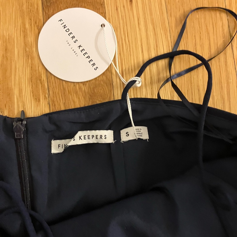 Finders Keepers adorable navy blue semi-formal dress